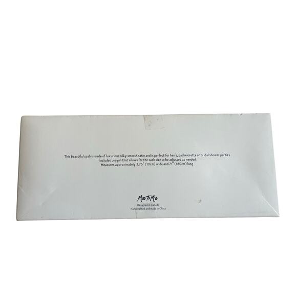 Miss To Mrs. Bride to Be Party Sash with Gold Clasp - Picture 3 of 6